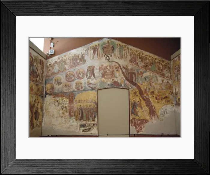 Framed Print : Byzantine Art. Greece. Frescoes from the Monastery of St. An Framed Print : Byzantine Art. Greece. Frescoes from the Monastery of St. An