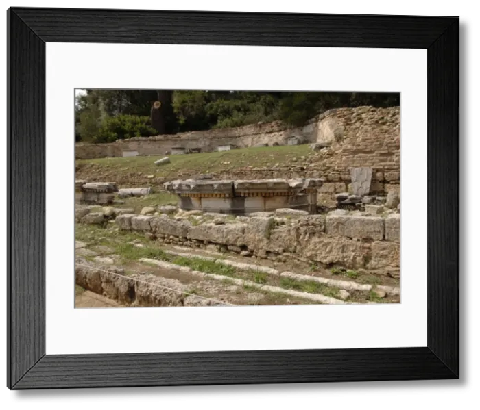 Framed Print : Greek Art. Nymphaeum of Herodes Atticus. Greece Framed Print : Greek Art. Nymphaeum of Herodes Atticus. Greece