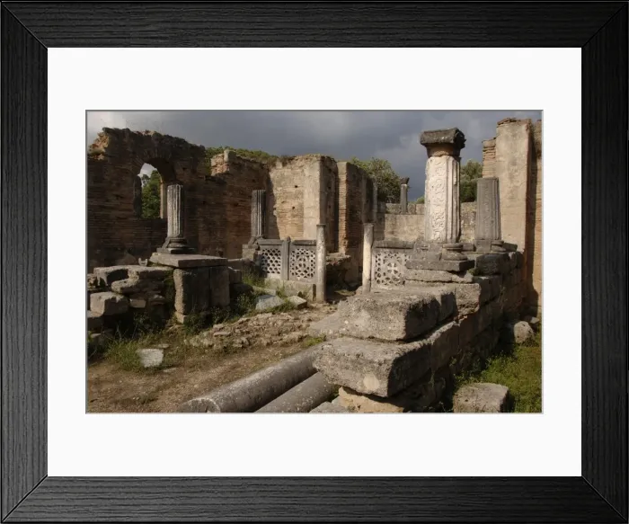 Framed Print : Greek Art. Phidias Workshop ruins. Olympia. Greece Framed Print : Greek Art. Phidias Workshop ruins. Olympia. Greece