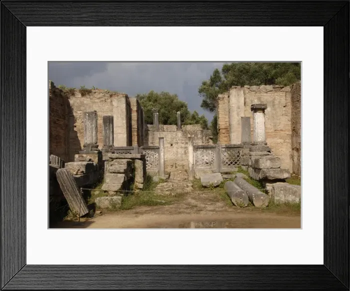 Framed Print : Greek Art. Phidias Workshop ruins. Olympia. Greece Framed Print : Greek Art. Phidias Workshop ruins. Olympia. Greece