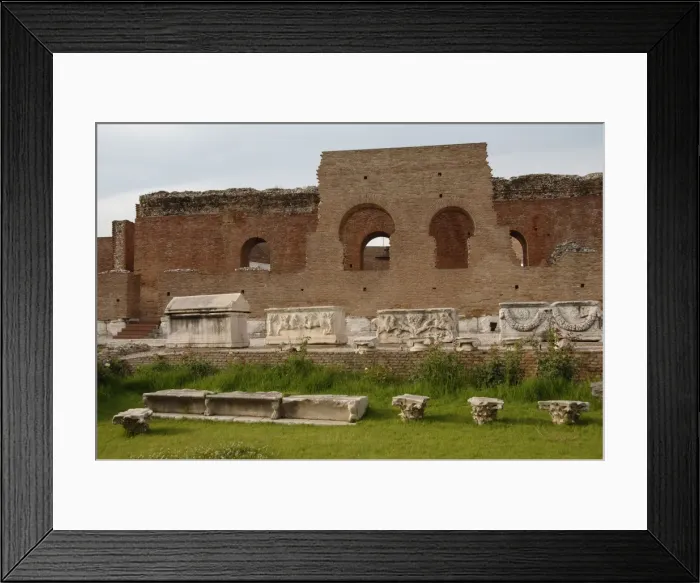 Framed Print : Roman Art. Greece. Odeon. Built with brick walls in the 2nd Framed Print : Roman Art. Greece. Odeon. Built with brick walls in the 2nd