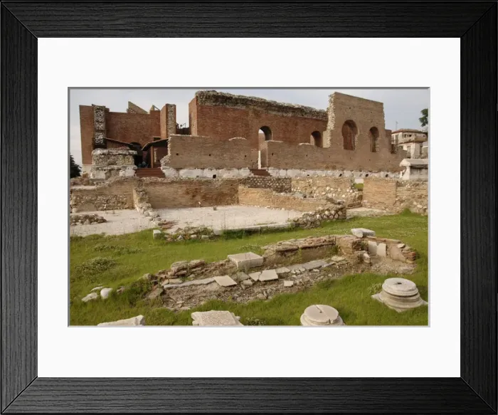Framed Print : Roman Art. Greece. Odeon. Built with brick walls in the 2nd Framed Print : Roman Art. Greece. Odeon. Built with brick walls in the 2nd