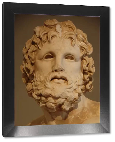 Greek Art. Greece. Bust of Asclepius. Pentelic marble. Bust