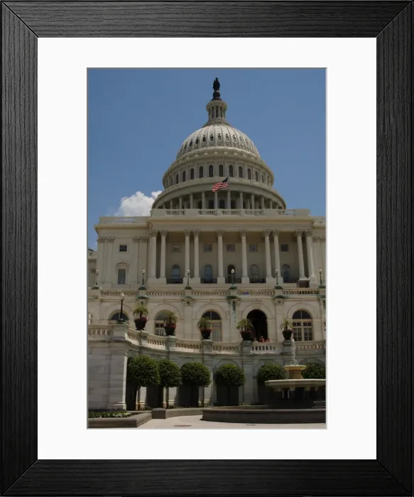 Framed Print : United States. Washington D. C. United States Capitol Framed Print : United States. Washington D. C. United States Capitol