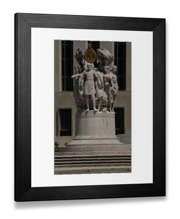 Framed Print : George G. Meade Monument Framed Print : George G. Meade Monument