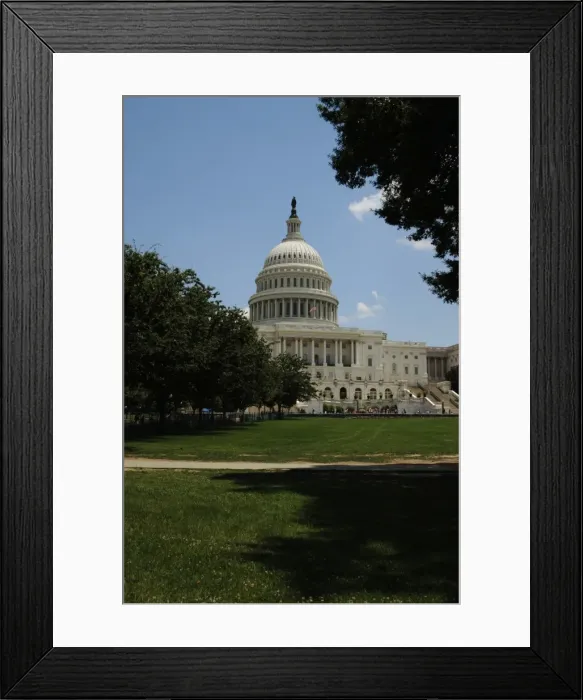 Framed Print : United States. Washington D. C. United States Capitol Framed Print : United States. Washington D. C. United States Capitol