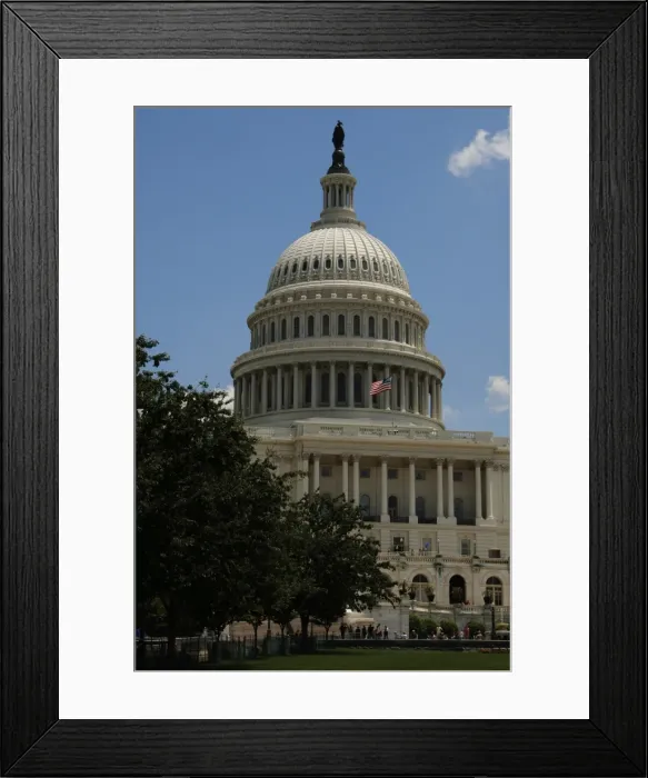 Framed Print : United States. Washington D. C. United States Capitol Framed Print : United States. Washington D. C. United States Capitol