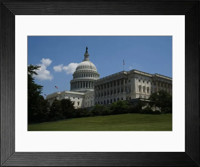 Framed Print : United States. Washington D. C. United States Capitol Framed Print : United States. Washington D. C. United States Capitol