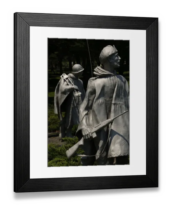 Framed Print : Korean War Veterans Memorial (1995). Washington D. C. United Framed Print : Korean War Veterans Memorial (1995). Washington D. C. United