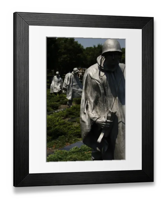 Framed Print : Korean War Veterans Memorial (1995). Washington D. C. United Framed Print : Korean War Veterans Memorial (1995). Washington D. C. United