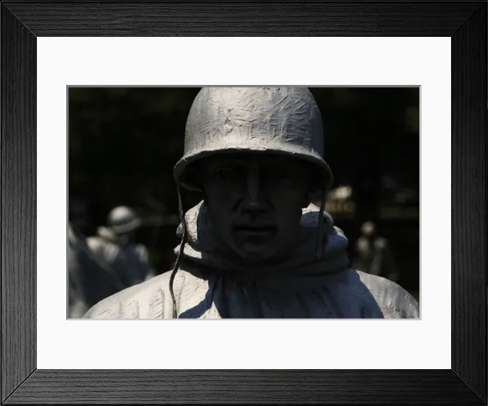 Framed Print : Korean War Veterans Memorial (1995). Washington D. C. United Framed Print : Korean War Veterans Memorial (1995). Washington D. C. United
