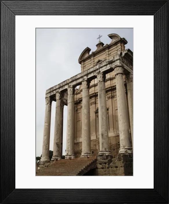 Framed Print : Temple of Antoninus and Faustina. Rome. Italy