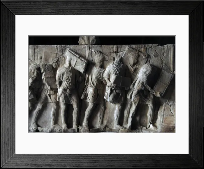 Framed Print : Plutei of Trajan. Relief. Rome. Italy Framed Print : Plutei of Trajan. Relief. Rome. Italy
