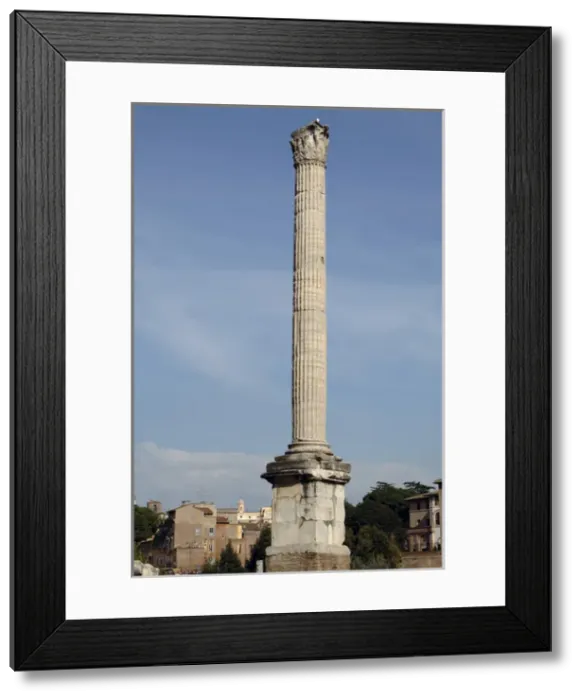 Framed Print : Column of Phocas. Roman Forum. Italy Framed Print : Column of Phocas. Roman Forum. Italy