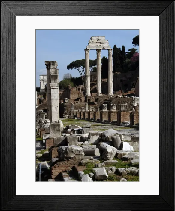 Framed Print : Temple of Castor and Pollux. Rome. Italy Framed Print : Temple of Castor and Pollux. Rome. Italy