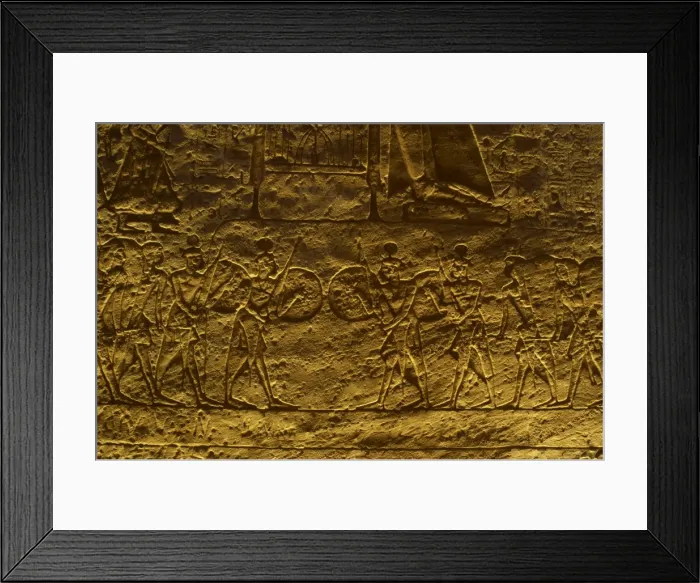 Framed Print : Egyptian art. Great Temple of Ramses II. 19th Dynasty. Reli Framed Print : Egyptian art. Great Temple of Ramses II. 19th Dynasty. Reli