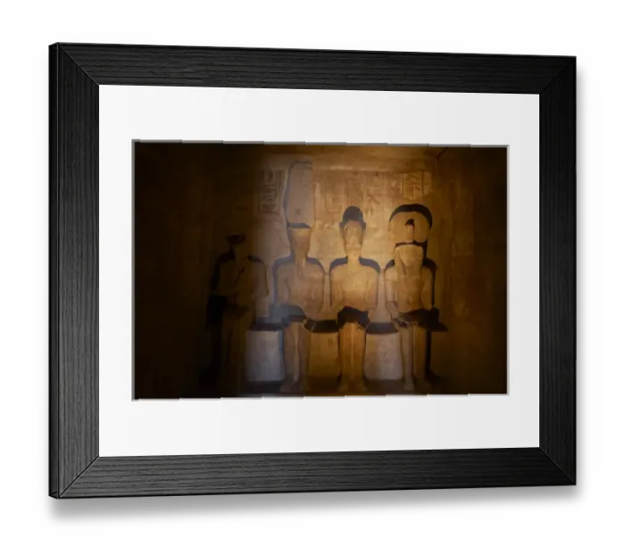 Framed Print : Egyptian art. Great Temple of Ramses II. Holy of Holies, de Framed Print : Egyptian art. Great Temple of Ramses II. Holy of Holies, de