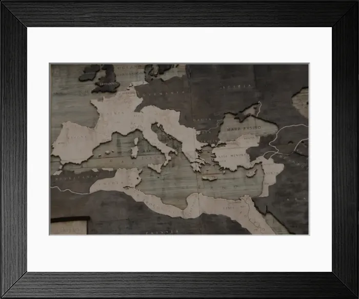 Framed Print : Relief map of the Roman Expansion. Rome. Italy Framed Print : Relief map of the Roman Expansion. Rome. Italy