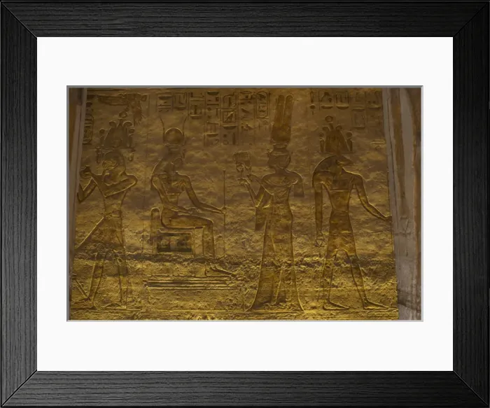 Framed Print : Small Temple or Temple of Hathor. Relief depicting Nefertari Framed Print : Small Temple or Temple of Hathor. Relief depicting Nefertari