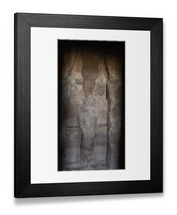 Framed Print : Egyptian art. Small Temple or Temple of Hathor. Inside view Framed Print : Egyptian art. Small Temple or Temple of Hathor. Inside view