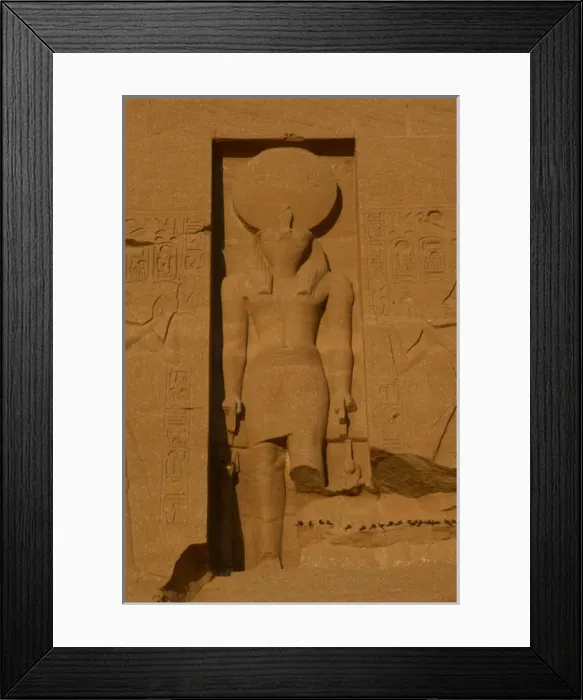 Framed Print : Egyptian Art. Great Temple of Ramses II. Sculpture of the g Framed Print : Egyptian Art. Great Temple of Ramses II. Sculpture of the g