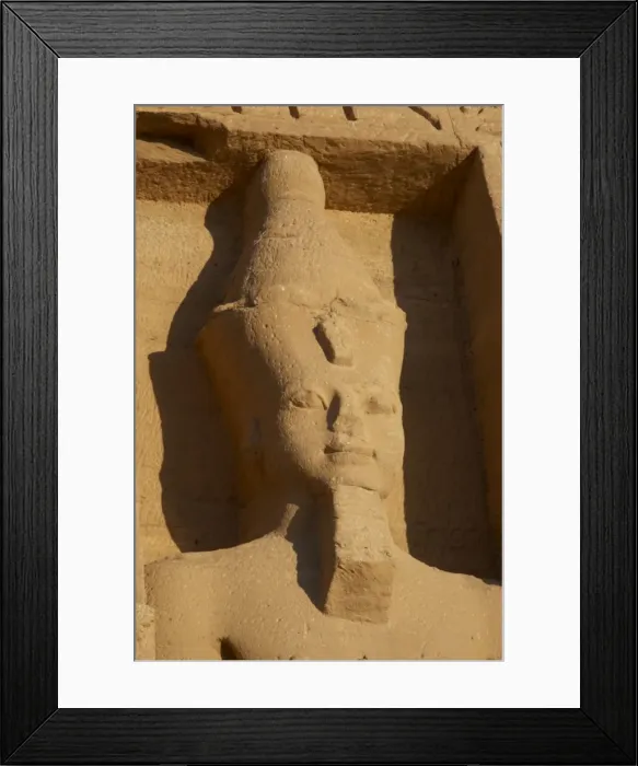 Framed Print : Egyptian art. Temple of Hathor or Small Temple. Facade depic Framed Print : Egyptian art. Temple of Hathor or Small Temple. Facade depic
