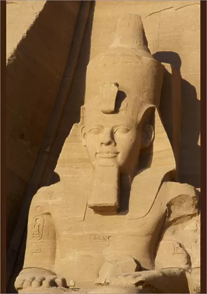 Egyptian art. Great Temple of Ramses II. Colossal statues de
