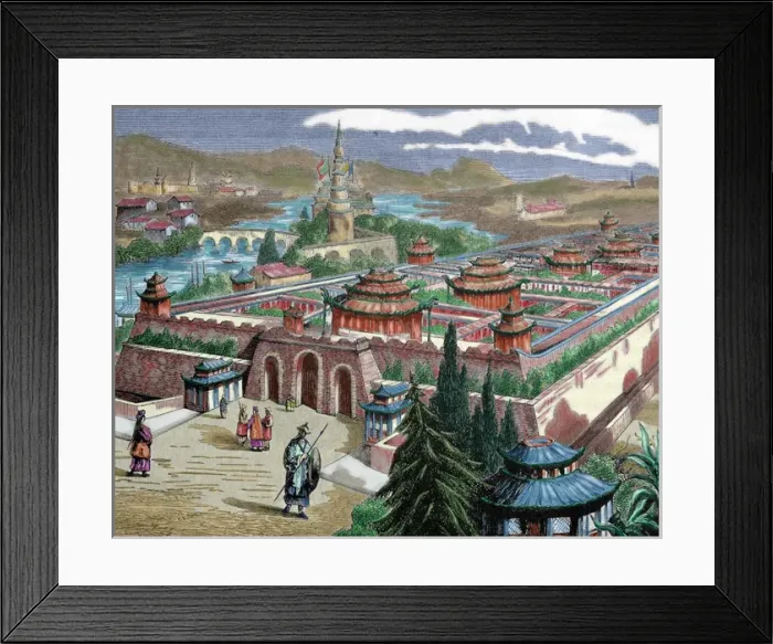 Framed Print : China. Beijing. Tsu-Kin-Tching, palace of the Emperor of Chi Framed Print : China. Beijing. Tsu-Kin-Tching, palace of the Emperor of Chi