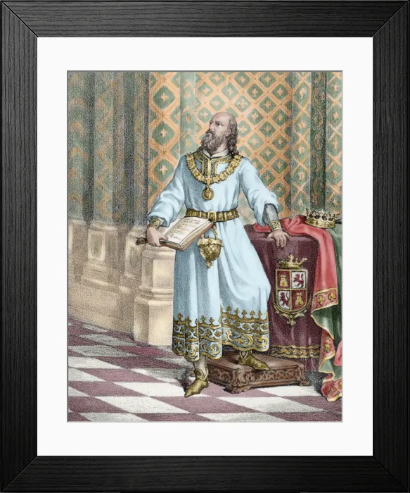 Framed Print : Alfonso X of Castile (1221-1284) Framed Print : Alfonso X of Castile (1221-1284)