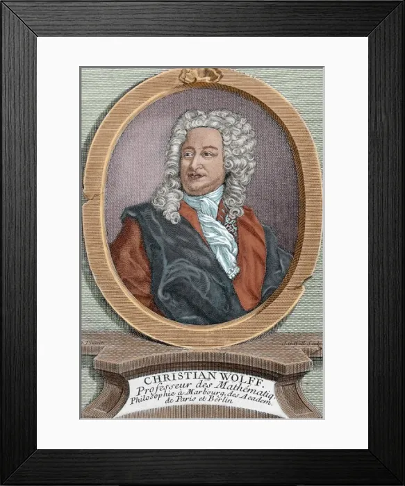 Framed Print : Christian Wolff (1679-1754). German philosopher Framed Print : Christian Wolff (1679-1754). German philosopher