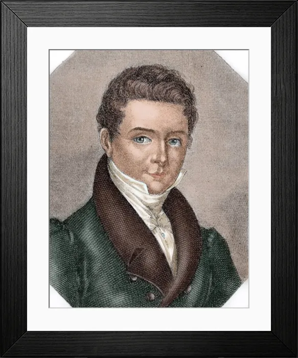 Framed Print : Washington Irving (1783-1859). American author, essayist, bi Framed Print : Washington Irving (1783-1859). American author, essayist, bi