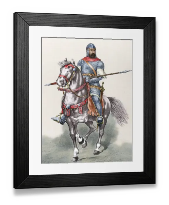 Framed Print : Rodrigo Diaz de Vivar (c. 1043-1099), known as El Cid, riding Framed Print : Rodrigo Diaz de Vivar (c. 1043-1099), known as El Cid, riding