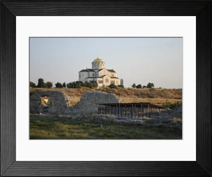 Framed Print : Ukraine. Saint Vladimir Cathedral and Chersonesus Taurica ru Framed Print : Ukraine. Saint Vladimir Cathedral and Chersonesus Taurica ru