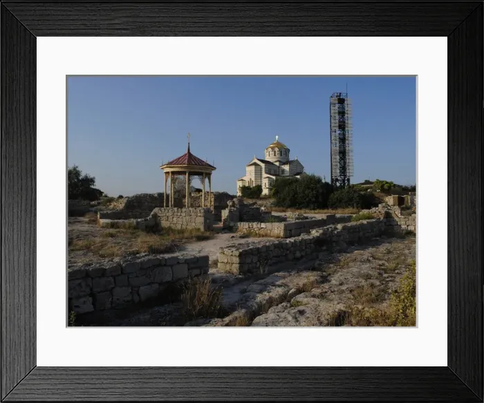 Framed Print : Ukraine. Saint Vladimir Cathedral and Chersonesus Taurica ru Framed Print : Ukraine. Saint Vladimir Cathedral and Chersonesus Taurica ru