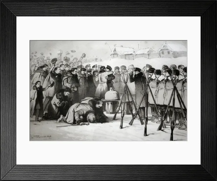 Framed Print : Russia. Moscow. 1856. Ceremony to welcome the participants i Framed Print : Russia. Moscow. 1856. Ceremony to welcome the participants i