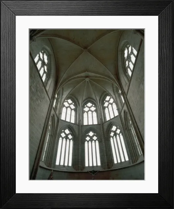 Framed Print : Gothic art. Spain. Santa Maria del Salvador. Apse. La Rioja Framed Print : Gothic art. Spain. Santa Maria del Salvador. Apse. La Rioja