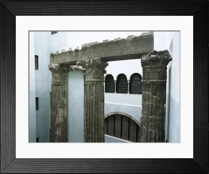 Framed Print : Roman Art. Spain. Temple of Augustus. Barcelona. Catalonia Framed Print : Roman Art. Spain. Temple of Augustus. Barcelona. Catalonia