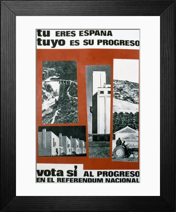 Framed Print : Spain. Referendum of 1966 Framed Print : Spain. Referendum of 1966