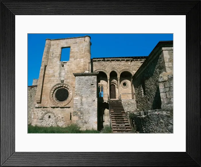 Framed Print : Romanesque art. Spain. Monastery of Santa Maria de Carracedo Framed Print : Romanesque art. Spain. Monastery of Santa Maria de Carracedo