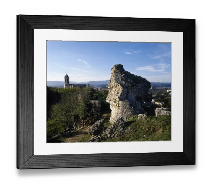 Framed Print : Spain. Girona City Walls Framed Print : Spain. Girona City Walls