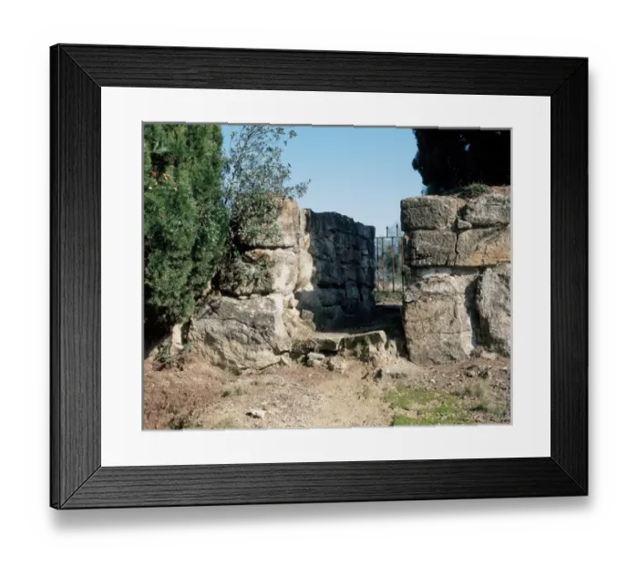 Framed Print : Iberian village Puig of Sant Andreu of Ullastret. Spain Framed Print : Iberian village Puig of Sant Andreu of Ullastret. Spain