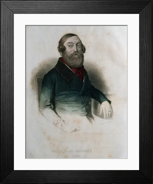 Framed Print : Wenceslao Ayguals de Izco (1801-1875). Spanish writer Framed Print : Wenceslao Ayguals de Izco (1801-1875). Spanish writer