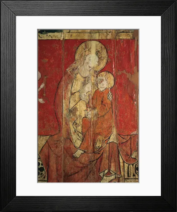 Framed Print : Linear Gothic. Spain. 14th century. Priory chair of Blanche Framed Print : Linear Gothic. Spain. 14th century. Priory chair of Blanche