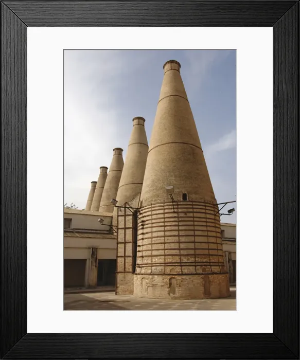 Framed Print : Spain. Andalusia. Sevilla. Isla de la Cartuja. Chimneys of t Framed Print : Spain. Andalusia. Sevilla. Isla de la Cartuja. Chimneys of t