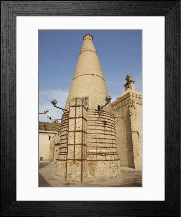 Framed Print : Spain. Andalusia. Sevilla. Isla de la Cartuja. Chimneys of t Framed Print : Spain. Andalusia. Sevilla. Isla de la Cartuja. Chimneys of t