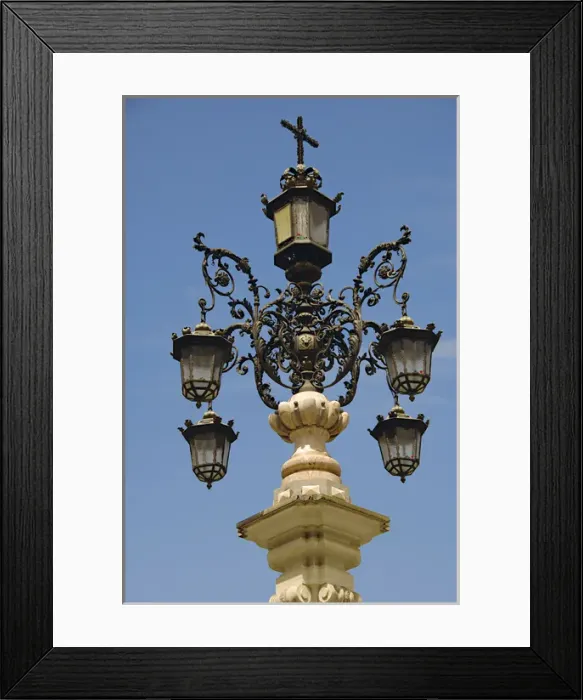 Framed Print : Detail of the source-streetlight by the sculptor Jose Lafita Framed Print : Detail of the source-streetlight by the sculptor Jose Lafita