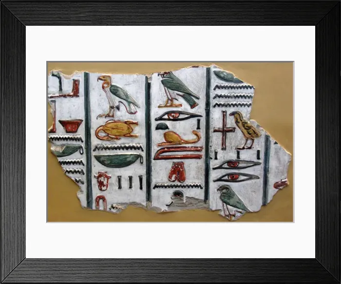 Framed Print : Hyeroglyphic writing Framed Print : Hyeroglyphic writing