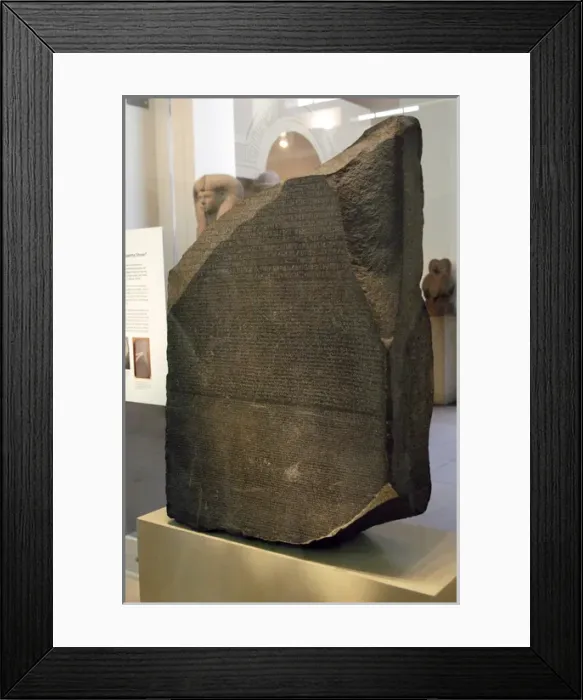Framed Print : The Rosetta Stone Framed Print : The Rosetta Stone