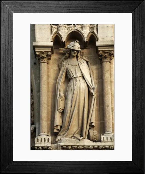 Framed Print : France. Par?=?s. Notre Dame cathedral. Portal of St. Anne. S Framed Print : France. Par?=?s. Notre Dame cathedral. Portal of St. Anne. S