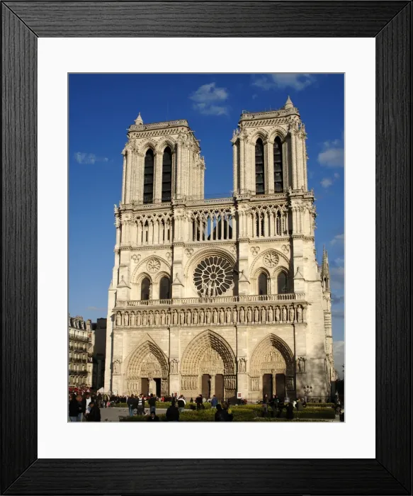 Framed Print : France. Paris. Notre Dame Cathedral. West front Framed Print : France. Paris. Notre Dame Cathedral. West front